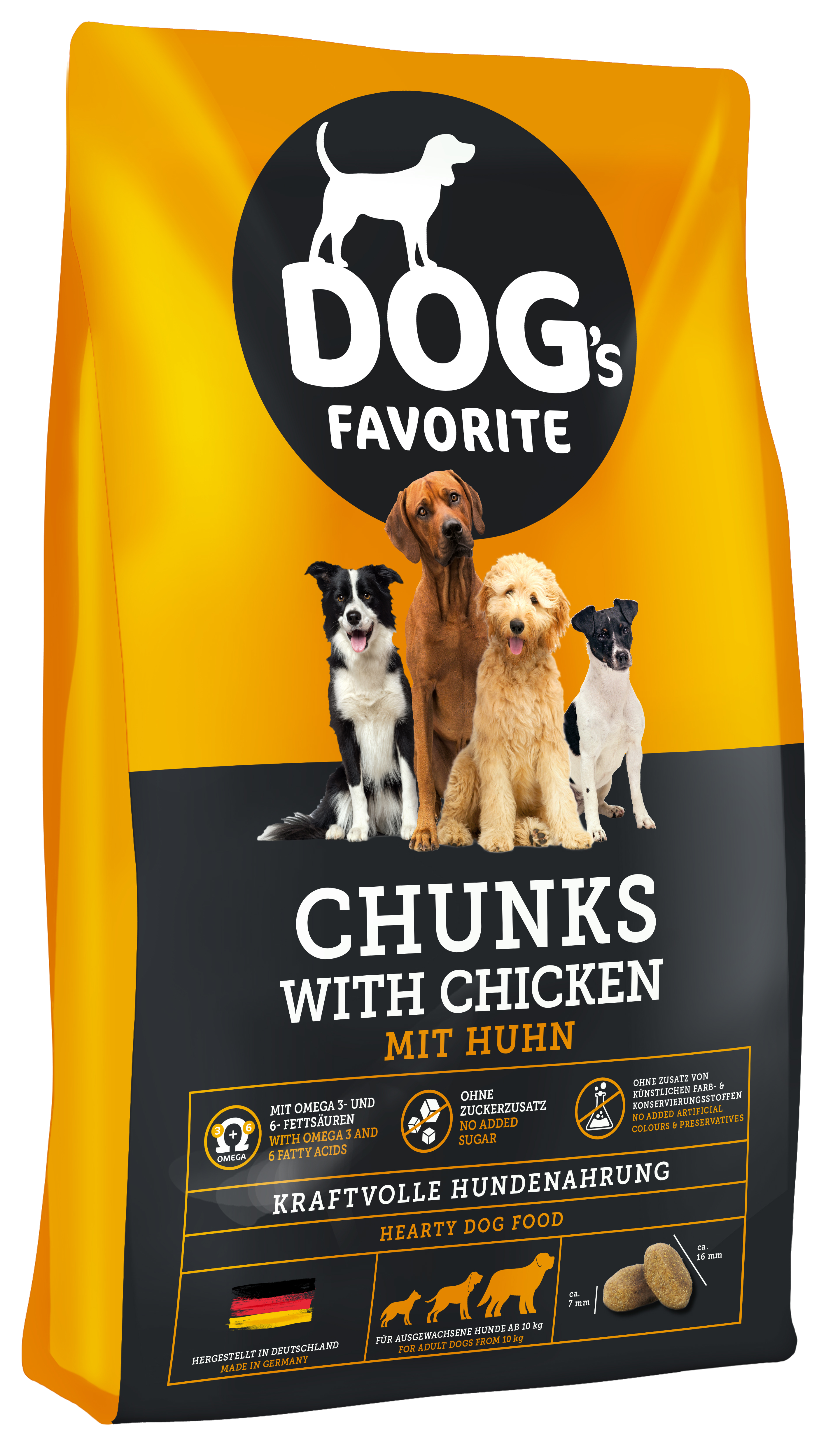 Dog's Favorite Chunks mit Huhn