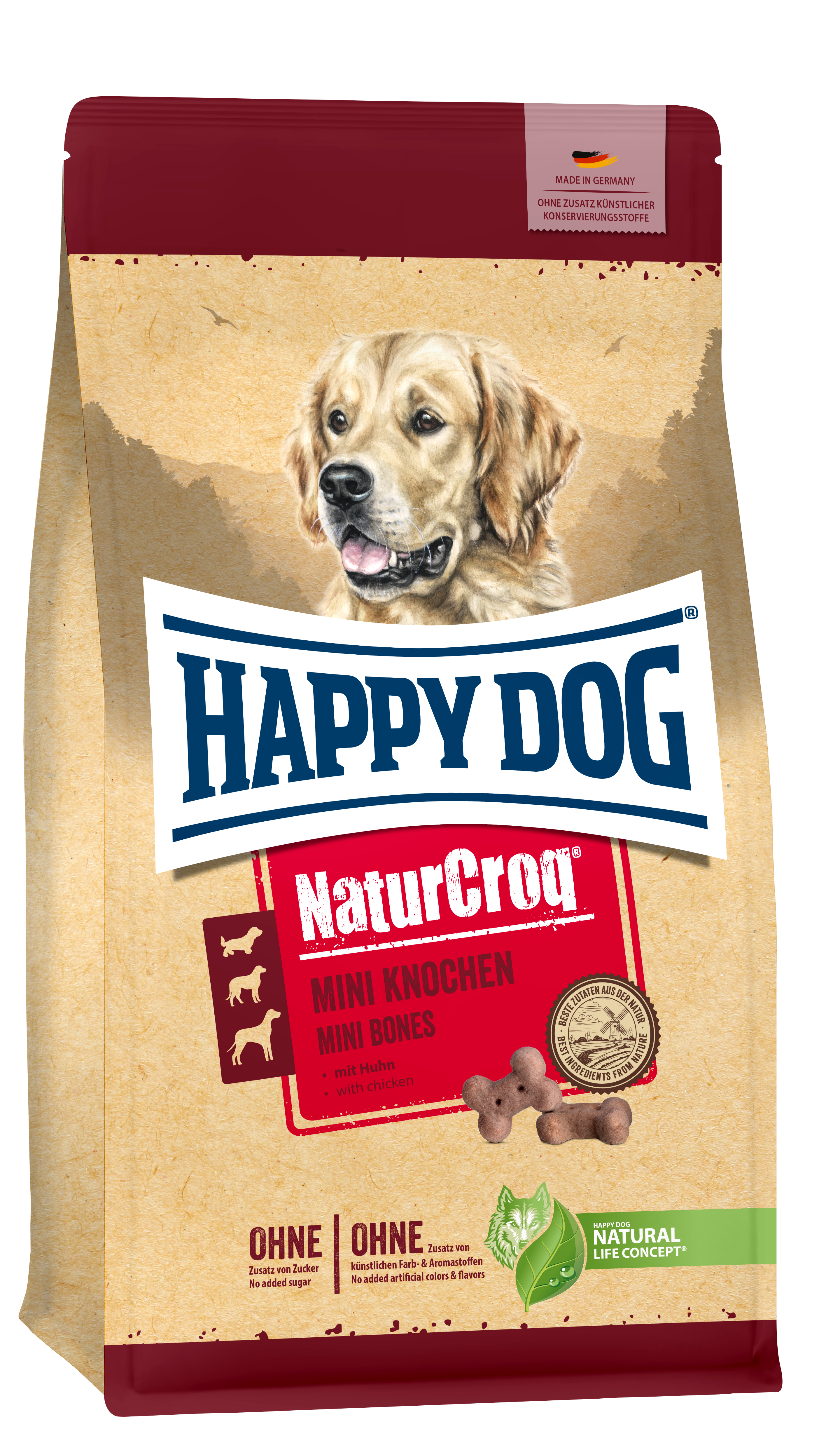 Mini Knochen mit Huhn