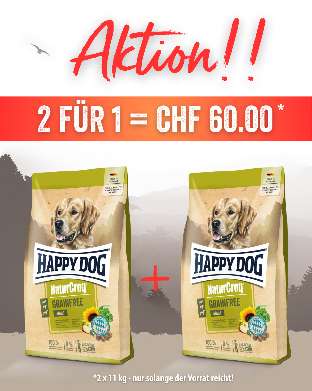 NaturCroq Grainfree 2x 11 Kg 
